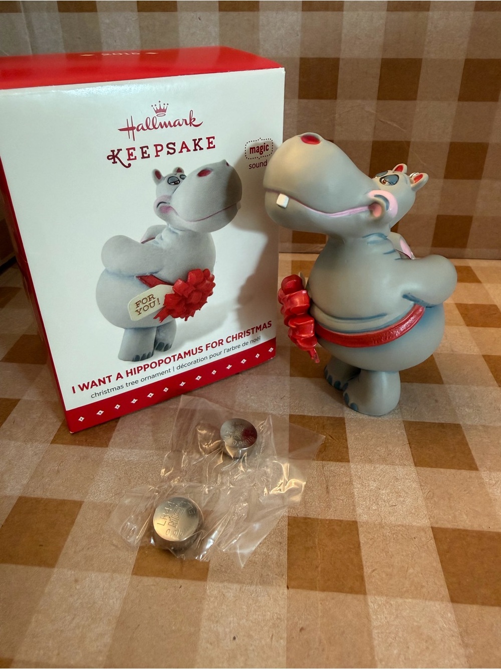 2015 Hallmark Keepsake Ornament I Want A Hippopotamus For Christmas W/box